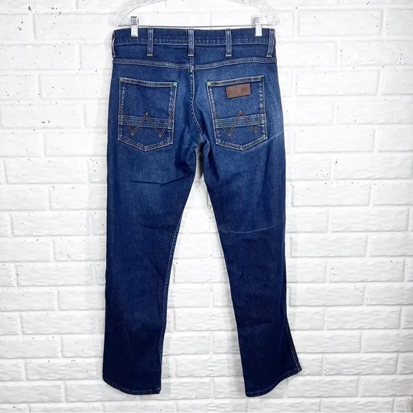 WRANGLER Crank Button Fly Medium Wash Jeans 32 X 32