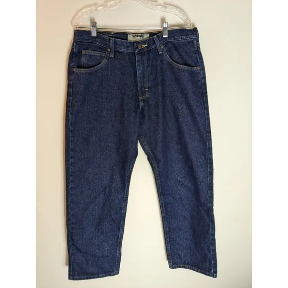 Wrangler Authentic Blue Denim Jeans Size 34x30