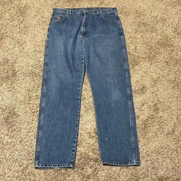 Wrangler 20X Jeans Mens 39x33 Original Fit Cowboy Blue Denim Western Rodeo