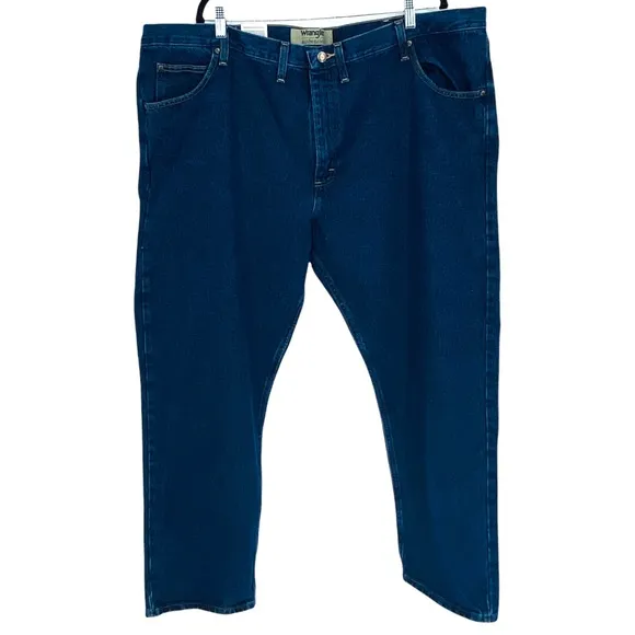 Wrangler Authentics NWT Dark Wash Straight Leg Non-Stretch Denim Jeans 48X30
          
      NWT