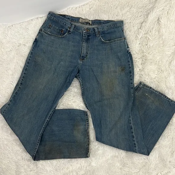 Wrangler Original Mens Relaxed Boot Cut Jeans 34x32