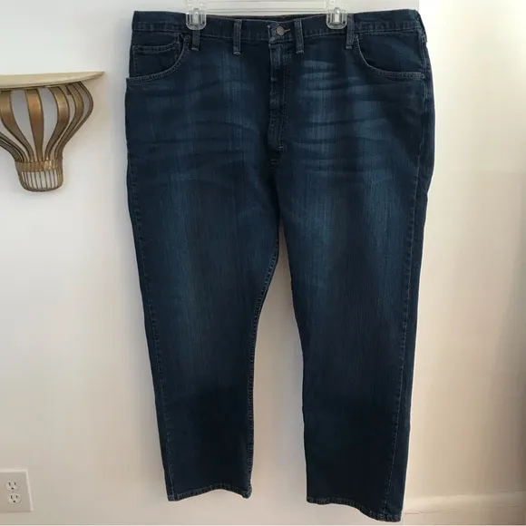 Wrangler Relaxed Fit Dark Wash Jeans, Big & Tall Size 44x30, Men's Denim