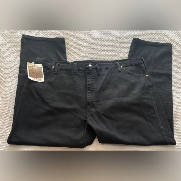Wrangler Cowboy Cut Jeans Men's 48x32 Denim Black
          
      NWT