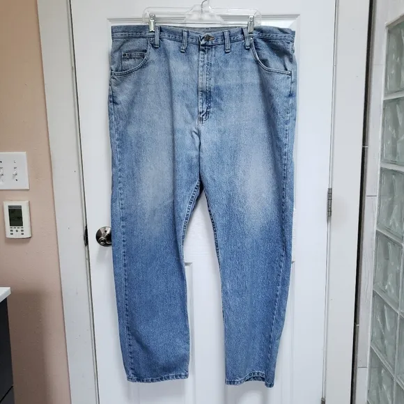Wrangler Blue Light Wash Denim Relaxed Fit Jeans