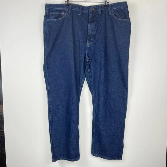 Wrangler Five Star Premium Regular Fit Mens Dark Wash Blue Denim Jeans 48x30 New
          
      NWT