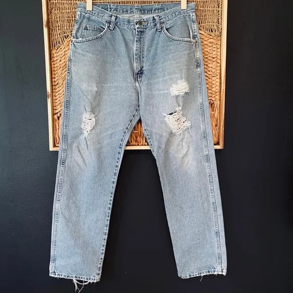 Vintage Wrangler Distressed Grunge Jeans