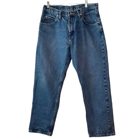 Wrangler Relaxed Fit Blue Jeans 34x30