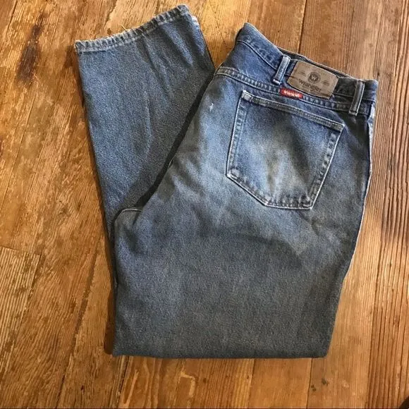 Wrangler Distressed Jean Blue 40