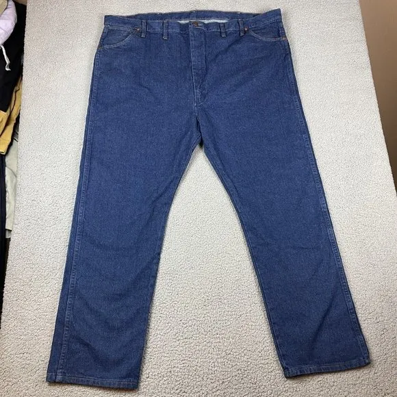 Wrangler Jeans Original Fit Men's 50x32 Blue Denim Jeans 13MWZPW