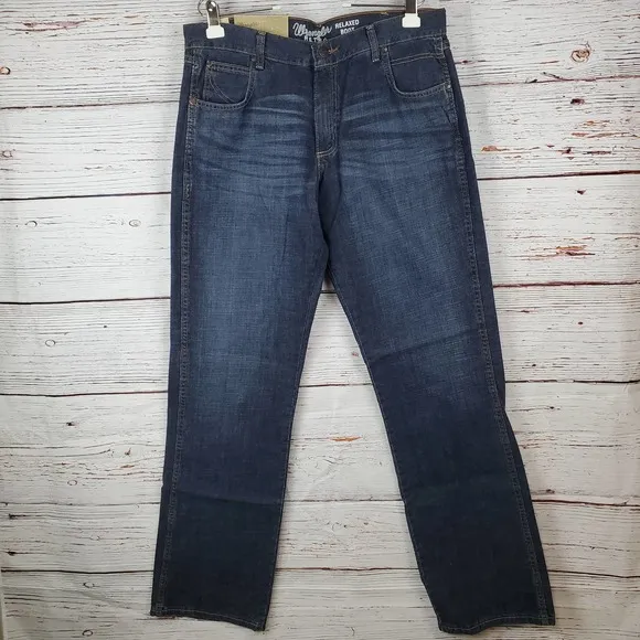 Wrangler Retro Relaxed Fit Bootcut Denim Jean Men 35X36 Blue Whisker NWT
          
      NWT
