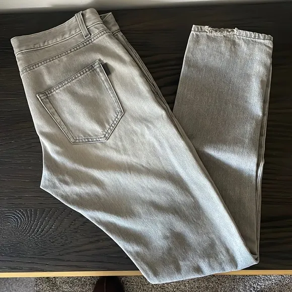 Mens Saint Laurent Grey Destroyed Jeans