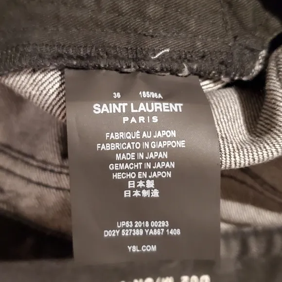 Black YSL mens jeans size 36 brand new.
          
      NWT