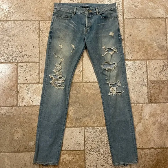 Saint Laurent x Hedi FW14 Blowout Denim