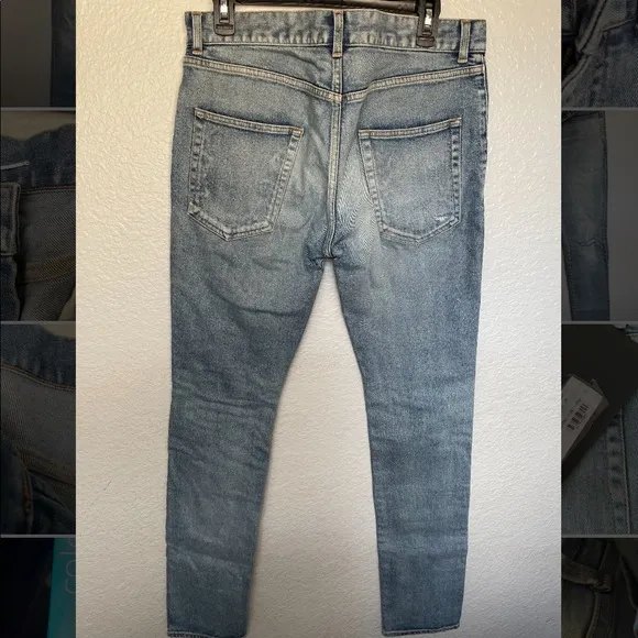 Saint Laurent skinny fit jean in Santa Monica blue denim