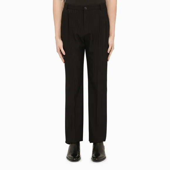 Saint Laurent Black pinstripe tailored trousers
          
      NWT