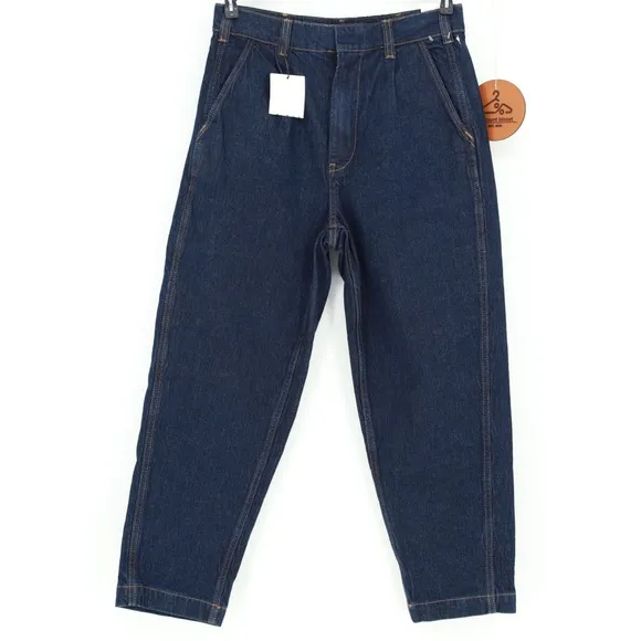 NWT ZARA 80S PLEATED RELAXED FIT JEANS
          
      NWT