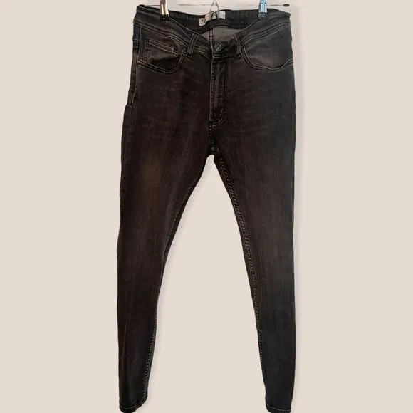 Zara mens black slim jeans