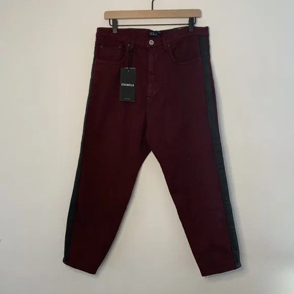 New Zara Men's Size USA 32  High Rise 36" Long Loose Fit Cropped Jeans NEW
          
      NWT