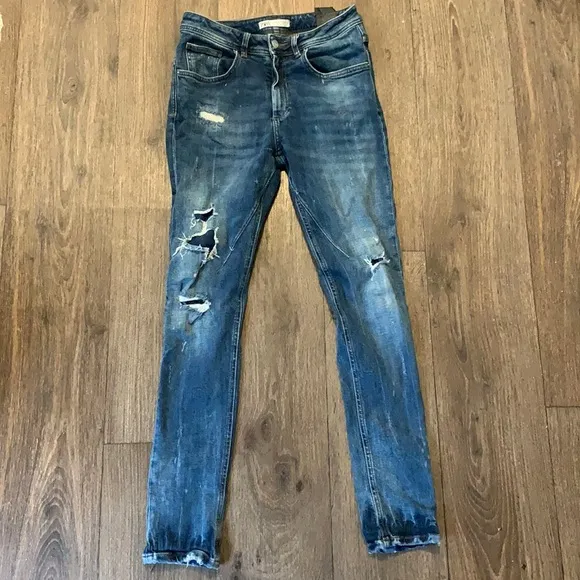 Zara Denimwear Distressed Jeans