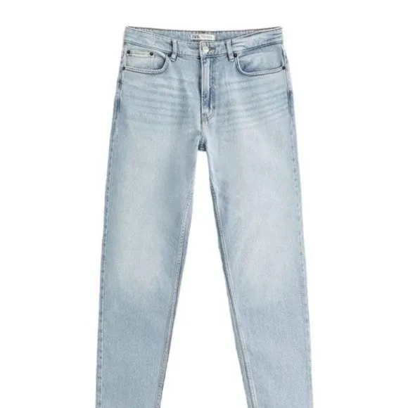 ZARA NWOT TAPERED SLIM JEANS SKY BLUE SIZE 42  | 4060/499/406