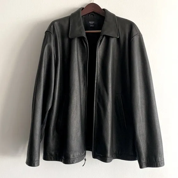 Brooks Black Leather Jacket