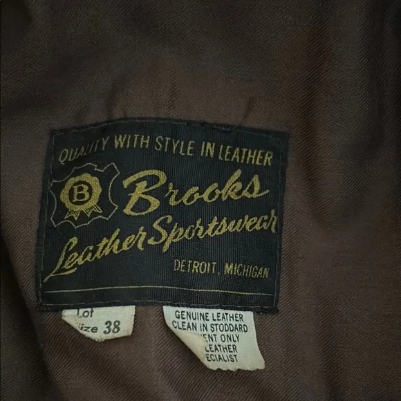 Brooks Leather Sportswear Jacket