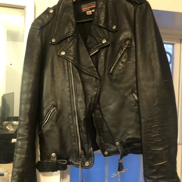 Black 100% Leather Motorcycle Jacket