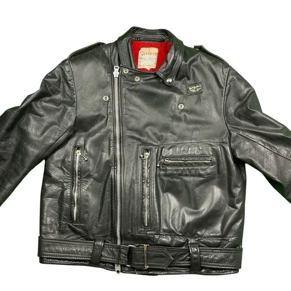 Vintage 60s Lewis leathers rare real hide leather Moto jacket men’s medium