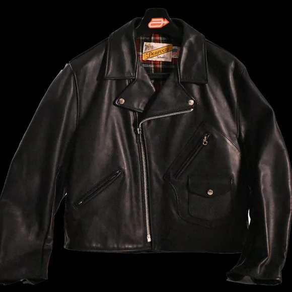 Schott NYC 624 D-Pocket Vintage 90's Motorcycle Jacket - Size 44