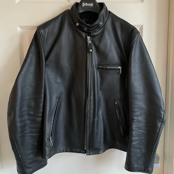 Schott NYC Single Rider Steerhide Leather Motorcycle Jacket