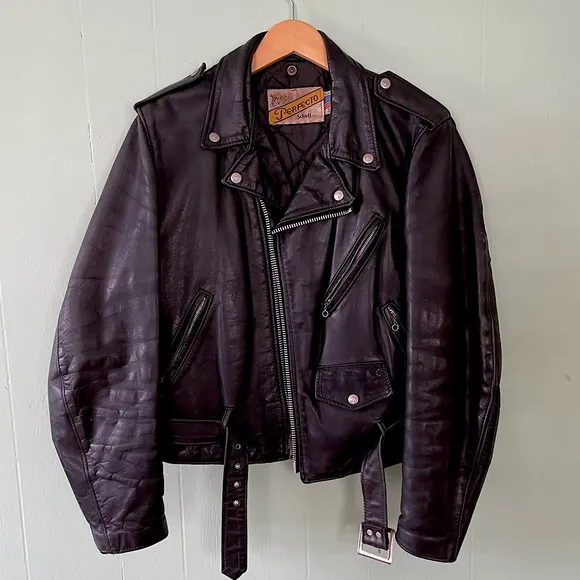 Vintage Schott Perfecto Leather Motorcycle Jacket
