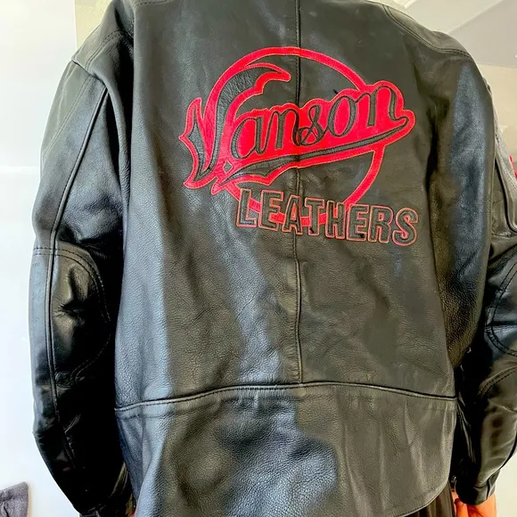 Vanson Men's Leather Motorcycle Jacket