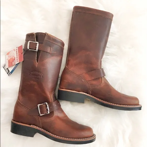 Chippewa Raynard Buckle Engineer Boots