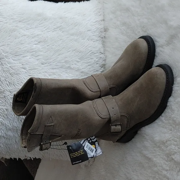 Chippewa grey Crazy Horse 11" Engineer motorcycle boots NWT 6
          
      NWT