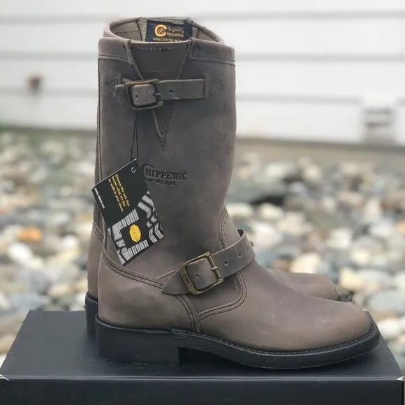 Chippewa 11" Grey Crazy Horse Ladies Engineer Boot
          
      NWT