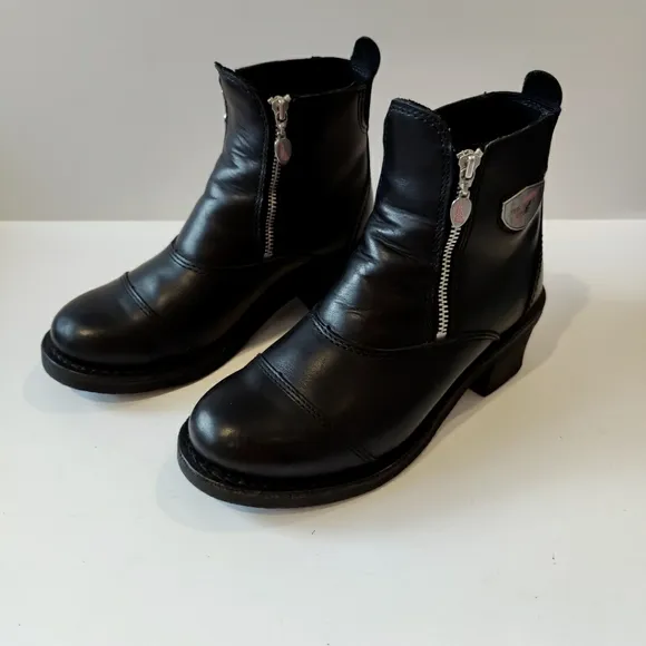 Red Wings1671 Dual Zip Motorcycle Leather Boots