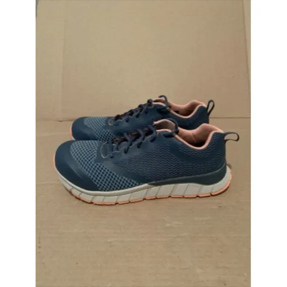 Red Wing Steel ALUMINUM Toe Shoes Womens Sz 8 Blue Boots ASTM 5133 WORX