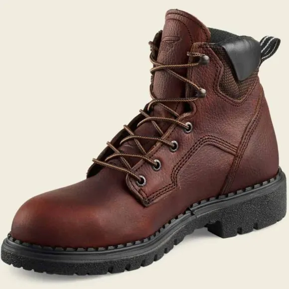 Red Wing 2326 Brown Leather Steel Toe Supersole 6-Inch Boot Women’s Size 10 USA