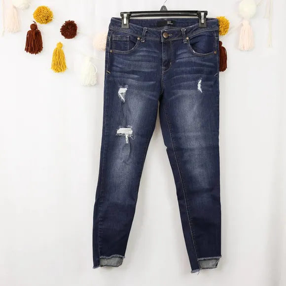 1822 Denim Dark Wash Skinny Jeans 6