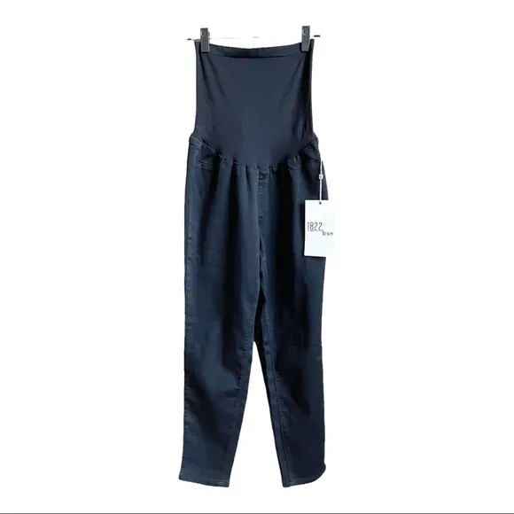 1822 Denim Maternity Butter 27" Ankle Super Skinny Women's Jean In Black
          
      NWT