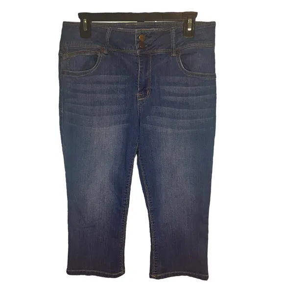EUC 1822 Stretchy Jean Capri Pedal Pusher Size 12