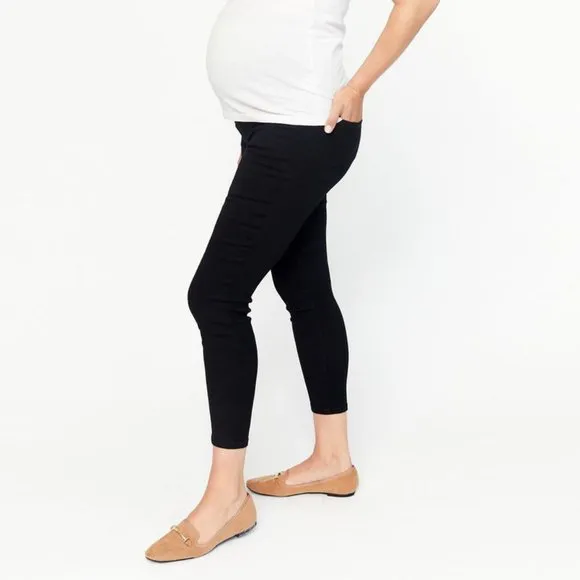 1822 Denim Maternity Buttery Ankle Super Skinny Jegging Wynter Black 24 NWT
          
      NWT