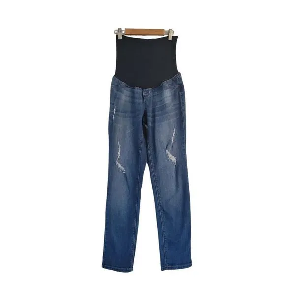 1822 Distressed Maternity Jeans