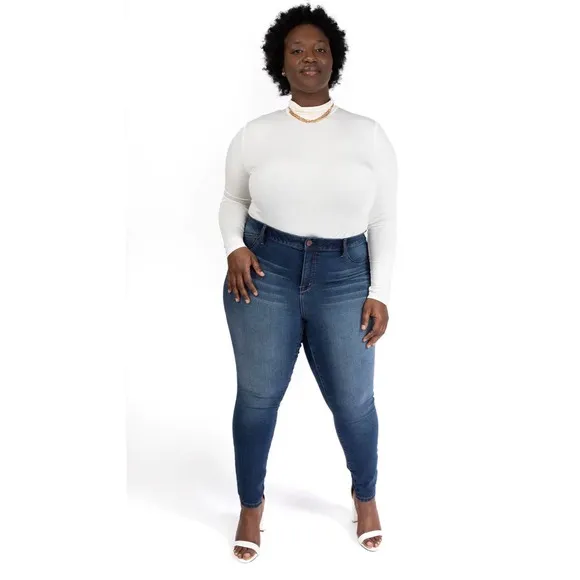NWT 1822 DENIM Plus Size Women's Shapewear Ankle Skinny Jean in Ziggy Size 20W
          
      NWT