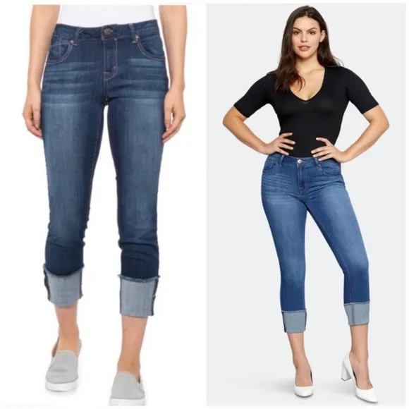 1822 Heritage Denim Taylor Cuff Crop Skinny Jeans Size 4
          
      NWT
