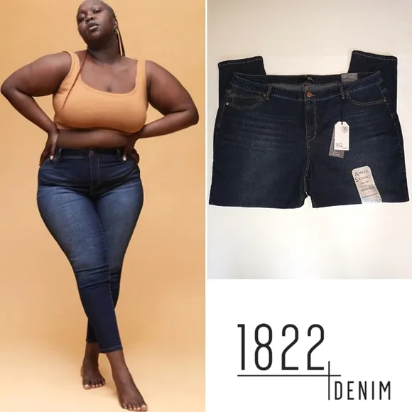 1822 Denim Maximum Recovery Ankle Skinny Jeans Dark Blue, 27" inseam
          
      NWT