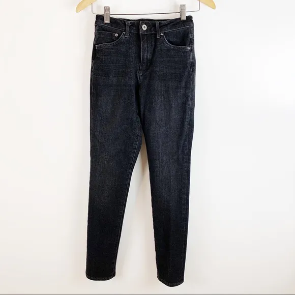 Black 360 Stretch Skinny High Waist Jean