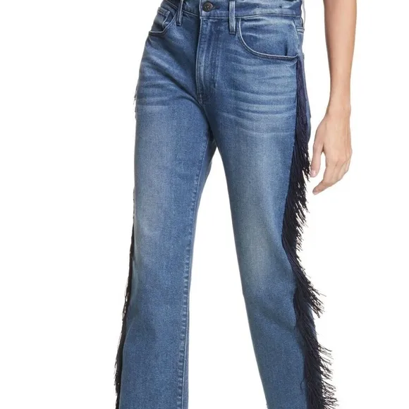 $325 3x1 Jeans W3 Higher Ground Spanish Fringe
          
      Boutique