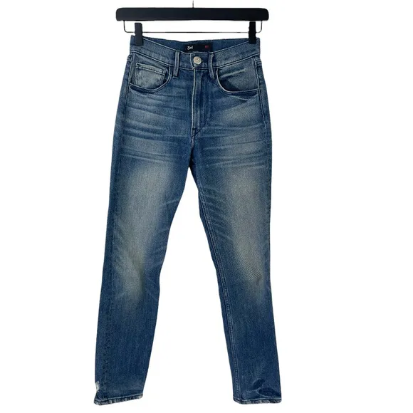 3x1 NYC Womens Size 23 High Rise Straight Leg Jeans Blue Stretch