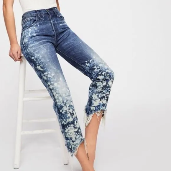 3x1 W3 Higher Ground Stardust Cropped Jeans Sz 26